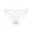 Eyelet Embellished Mesh Panties  - White