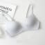 Seamless Wireless Comfort Push Up Bra ~ White