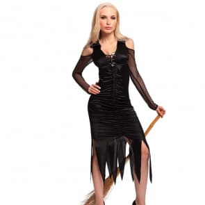 Elegant Witch Halloween Costume Dress